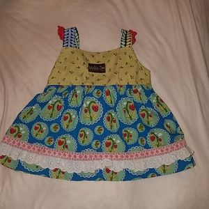 Matilda Jane strawberry tunic top girls size 6